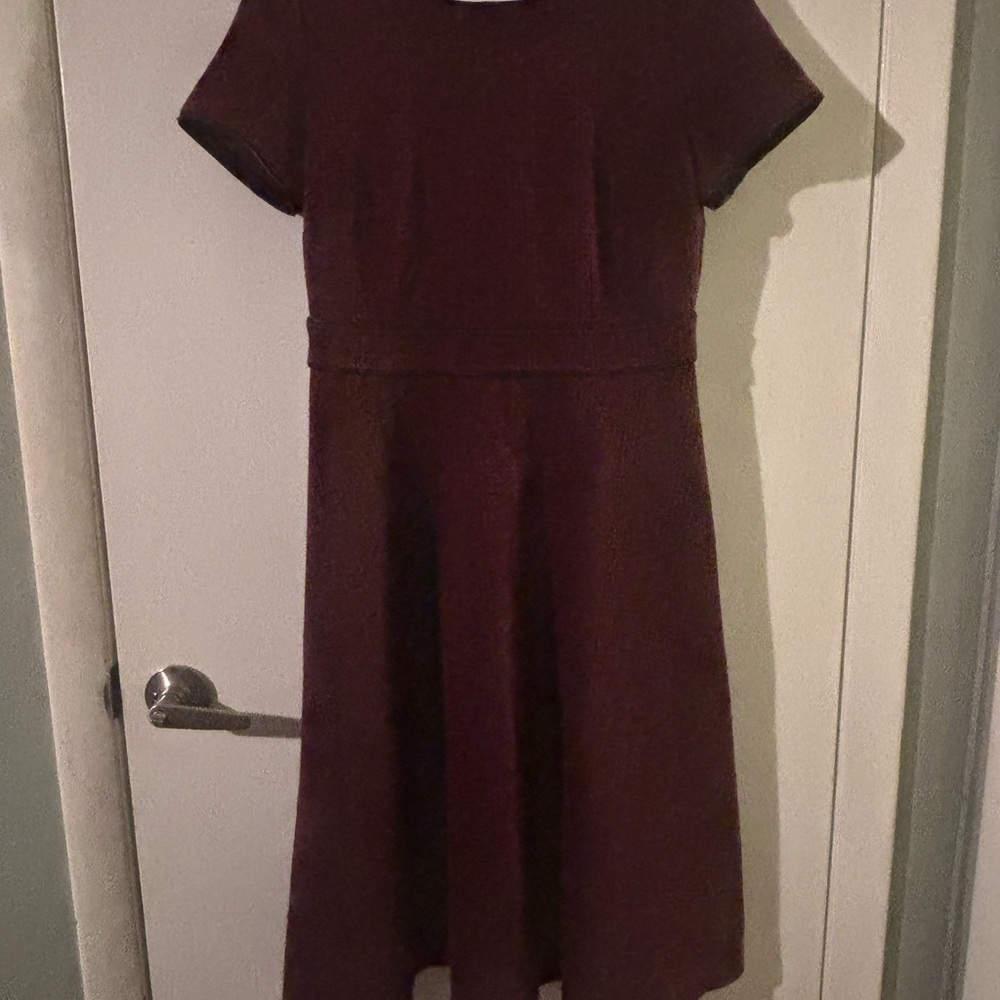 Ann Taylor Rich Burgundy Midi Dress